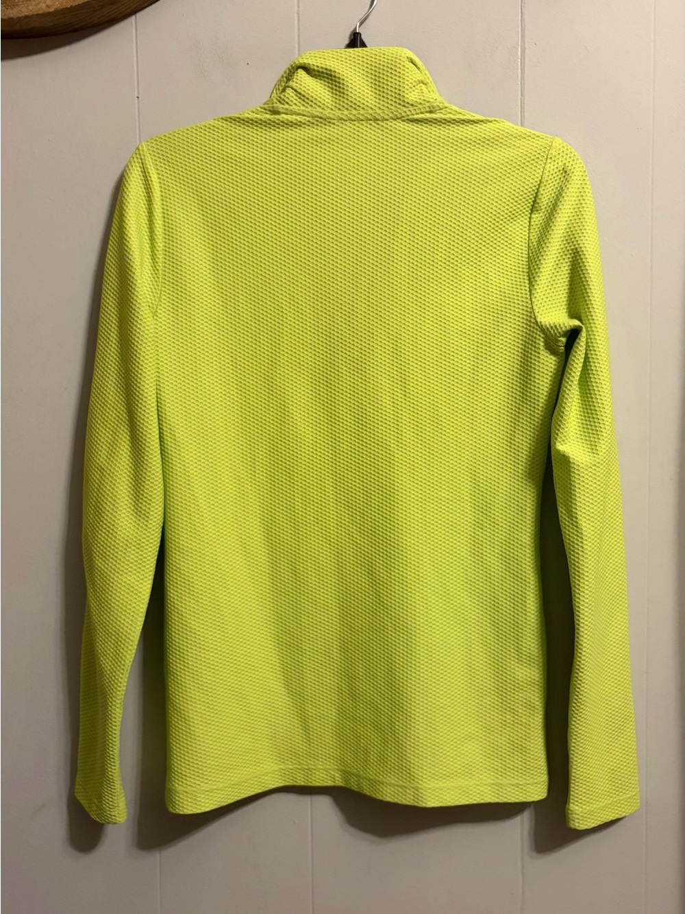 Lauren Ralph Lauren Neon Green Quarter-Zip Top- Women's - Picture 5 of 5